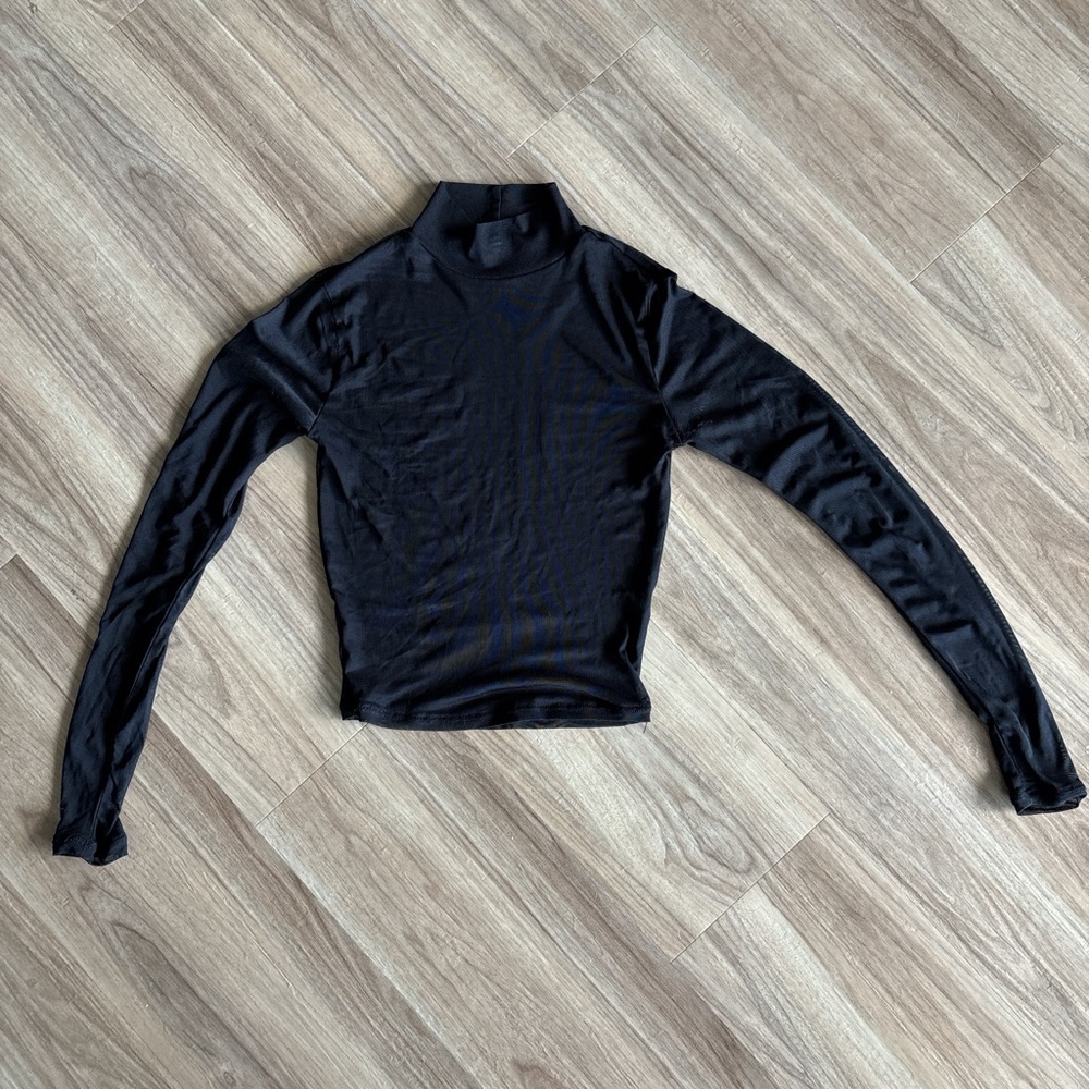 Garage Black Fitted High Low Bodysuit